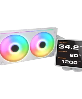 Alternative view of Охладител за процесор Охладител COUGAR Poseidon Vistek Pro ARGB 240 AiO Liquid Watercooling - White