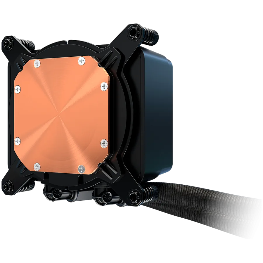 Охладител за процесор Охладител Asrock Challenger 360 Digital, AiO liquid cooler, ARGB, Digital display, 360 mm radiator, AM5, AM4, LGA1851, LGA1700, 90-ACLA36-BAAGA6, Black, 6Y - Image 5