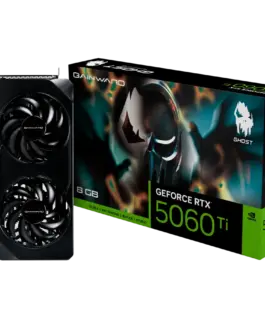 Alternative view of Видео карта Gainward GeForce RTX 5060Ti Ghost 8GB GDDR7 128 bit, 1x HDMI 2.1b, 3x DP 2.1b, 2 Fan, 1x 8-pin pwr connector, 600W, 262.1 x 126.3 x 40.1 mm, NE7506T019P1-GB2062B