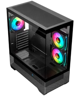 Alternative view of Кутия за компютър Chassis V-GAMING DARK REAPER VG-DR3F USB3.0 USB2.0 Type C without PSU Black