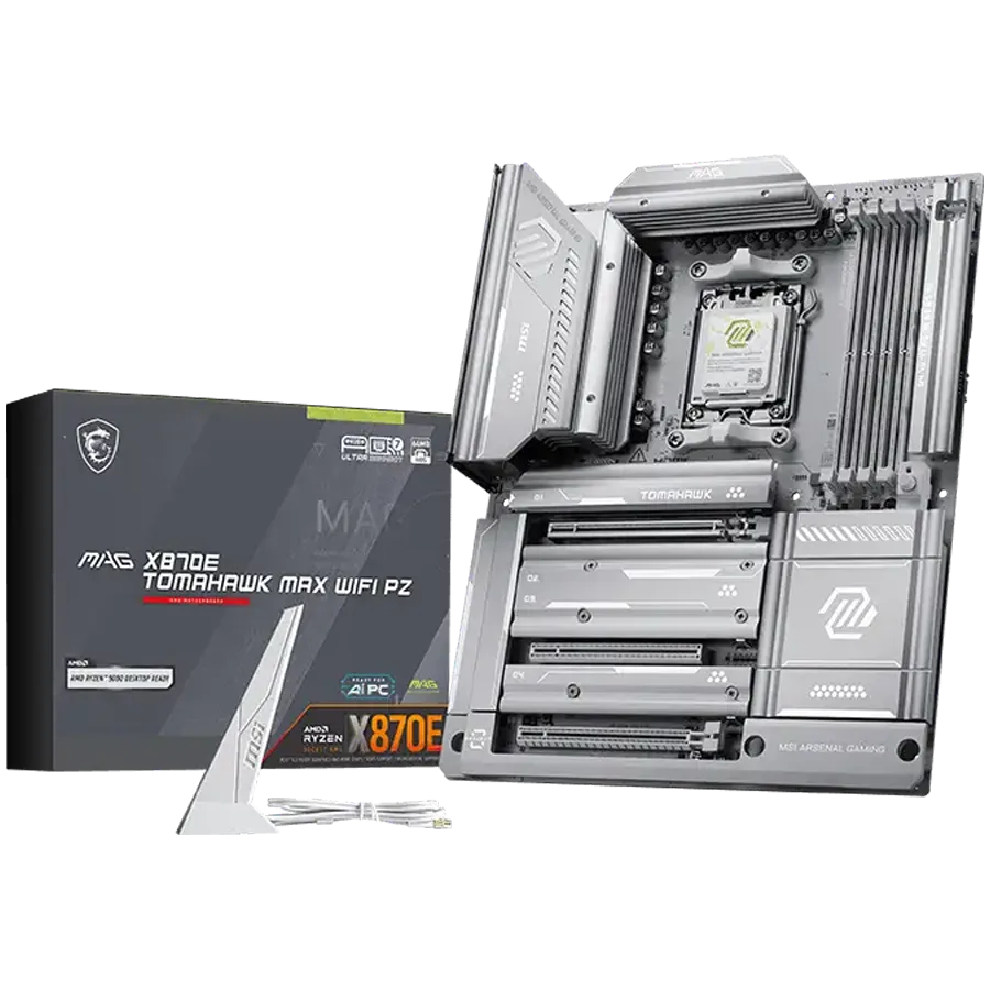 Дънна платка MSI MAG X870E TOMAHAWK MAX WIFI PZ ATX Socket AM5 4x DDR5 Dual Channel DDR5 up to 8400(OC)MHz 3x PCIe 3.0 x