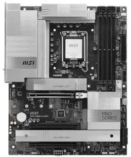 Дънна платка MSI PRO Z890-A WIFI LGA 1851 Dual Channel DDR5 up to 9200(OC)MHz 3x PCIe x16 slots 4x M.2 slot 4xUSB 5Gbps