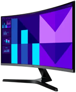 Alternative view of Монитор Monitor LED Samsung LS27D392GAUXEN S39GD, 27 FHD CURVED 16:9 (1920x1080) VA 100Hz, 250 cd/2, 4000:1, 4ms, 178/178, Built-in Speakers, 1xHDMI, 1xVGA, Eye Saver Mode, VESA 100x100, 2Y
