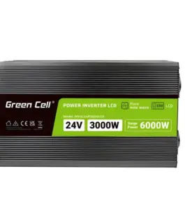 Alternative view of Инвертор GREEN CELL, 24/220V, DC/AC, 3000W/6000W, чиста синусоида