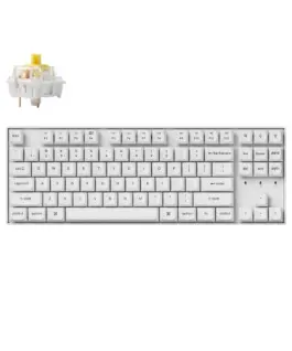 Геймърска механична клавиатура Keychron K8 Pro White K Pro Banana RGB