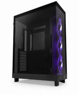 Кутия за компютър NZXT H6 Flow RGB Matte Black - Middle Tower