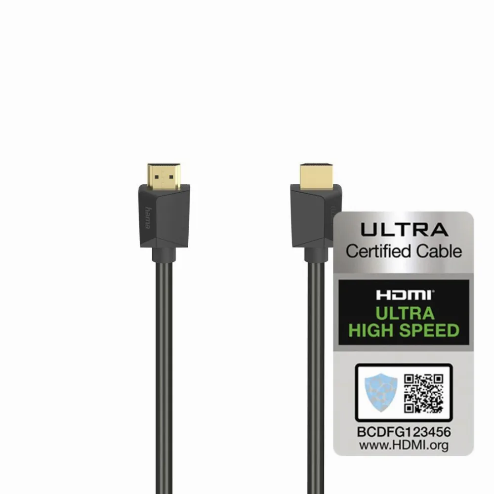 Кабел HAMA High Speed HDMI мъжко - HDMI мъжко 8K 48GB/s Ethernet 2 м Позл. конектори