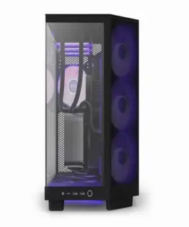 Alternative view of Кутия за компютър NZXT H6 Flow RGB Matte Black - Middle Tower