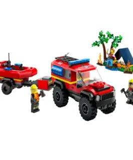Alternative view of LEGO City - 4x4 Fire Truck with Rescue Boat - 60412