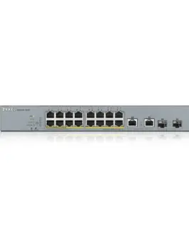 Alternative view of Суич ZyXEL GS1350-18HP, 18-портов, Gigabit, Управляем, PoE 250W