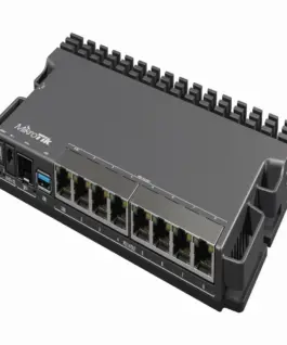 Alternative view of Рутер MikroTik RB5009UPr+S+IN, CPU 1.4GHz, 1GB, 7x10/100/1000, 1xSFP, USB 3.0