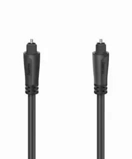 Аудио оптичен кабел Hama ODT plug (Toslink) 1.5 m Черен