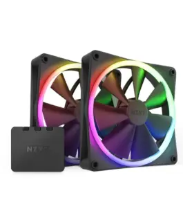 Комплект вентилатори NZXT F140 RGB Black 2 броя и NZXT RGB