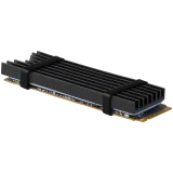 Alternative view of AXAGON AXAGON CLR-M2L6 passive ALU heatsink height 6mm