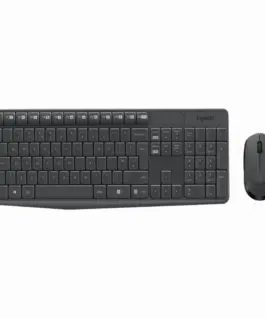 КОМПЛЕКТ МИШКА + КЛАВИАТУРА LOGITECH MK235U - С БДС КИРИЛИЗАЦИЯ - Wireless / Безжична - Black - PN