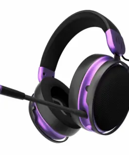 Геймърски безжични слушалки Dark Project Sono Wireless - Black/Violet