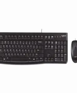 КОМПЛЕКТ МИШКА + КЛАВИАТУРА LOGITECH MK120 US - С БДС КИРИЛИЗАЦИЯ (WITH BDS Cyrillic) - Black - PN