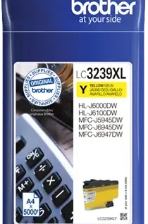 ГЛАВА ЗА BROTHER MFC J6945DW/J6947DW/J5945DW/HL J6000DW/J6100DW - HIGH CAPACITY - Yellow - PN LC3239XLY