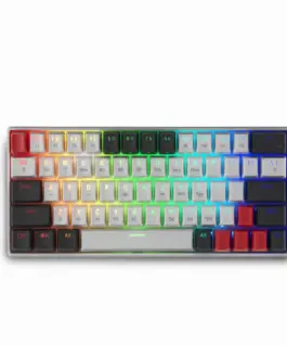 Alternative view of Геймърска безжична клавиатура Spartan Gear Pegasus 2 RGB White/Grey