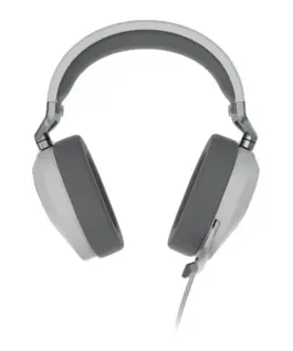 Геймърски слушалки с микрофон Corsair HS65 - White