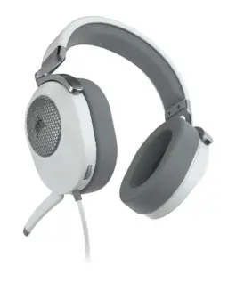 Геймърски слушалки с микрофон Corsair HS65 - White