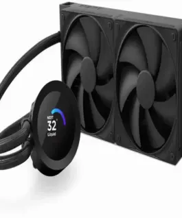 Alternative view of Охладител за процесор NZXT Kraken Plus 240 LCD Display - Black