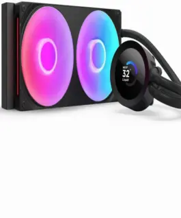 Охладител за процесор NZXT Kraken Plus 240 RGB LCD Display - Black