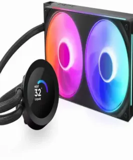 Alternative view of Охладител за процесор NZXT Kraken Plus 240 RGB LCD Display - Black