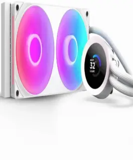 Охладител за процесор NZXT Kraken Plus 240 RGB LCD Display - White