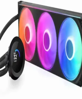 Alternative view of Охладител за процесор NZXT Kraken Plus 360 RGB LCD Display - Black