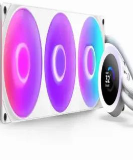 Охладител за процесор NZXT Kraken Plus 360 RGB LCD Display - White