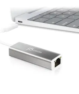 Alternative view of Мрежова карта j5Create JCE133G, Тип USB-C 3.1 Gen1, Gigabit Ethernet, Сив