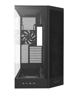 Кутия за компютър NZXT H9 Flow Dual-Chamber - Matte Black