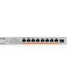 Alternative view of Суич ZyXEL XMG-108HP  8 портов 2,5Gb + 1xSFP+, 100W PoE++, неуправляем