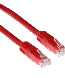 Мрежов пач кабел ACT U/UTP CAT 6 RJ-45 - RJ-45 5 m Медни проводници Червен Булк