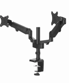 Стойка за 2 монитора за бюро HAMA Регулируема Амортисьор 13" - 32" 12 кг