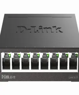 Суич D-Link DGS-108/E 8 портов 10/100/1000 Gigabit метален корпус