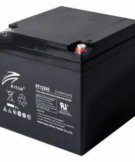 Оловна батерия RITAR (RT12260) AGM 12V 26 Ah 166/ 176/ 125 mm Терминал