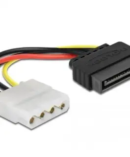 Кабел DeLock Power Cable SATA 15 pin мъжко към 4 pin женско 12 cm