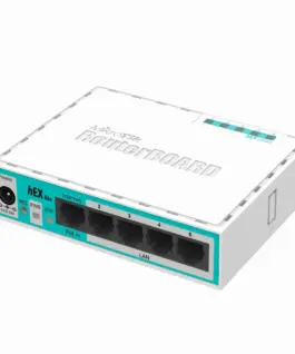 Рутер MiKrotik RB750R2 10/100 Mbps PoE 64 MB CPU 850MHz Бял