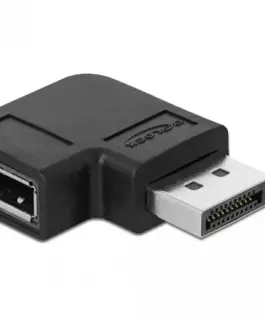 Alternative view of Адаптер Delock, DisplayPort мъжко - DisplayPort женско, 90°, 8K 60 Hz