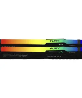 Alternative view of Памет за компютър Kingston FURY Beast Black RGB 64GB(2x32GB) DDR5 5600MHz KF556C40BBAK2-64