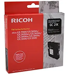 ГЛАВА ЗА RICOH GX 3000/3050N/5050N - Black - Gel Ink Cartridge - Type GC21K - PN 405532