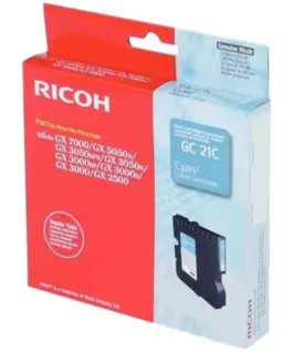 ГЛАВА ЗА RICOH GX 3000/3050N/5050N - Cyan - Gel Ink Cartridge - Type GC21C - PN 405533