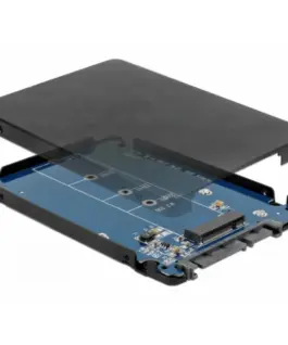 Конвертор DeLock SATA 22 pin - M.2 с чекмедже 2.5"