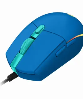 Alternative view of Геймърска мишка Logitech G102 LightSync, RGB, Оптична, Жична, USB, Син