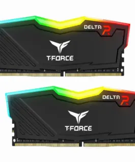 Памет за компютър Team Group T-Force Delta RGB Black DDR4 - 16GB (2x8GB) 3200MHz