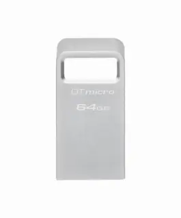 USB памет KINGSTON DataTraveler Micro 64GBUSB-A 3.2 Gen 1 Сребрист