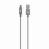 Кабел Skross USB-A - USB-C Метална оплетка 1.20 м Сив