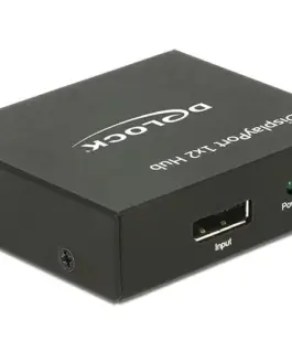 Alternative view of Сплитер DeLock, DisplayPort 1.2 Splitter 1 x DisplayPort in - 2 x DisplayPort out 4K
